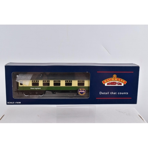 323 - FOUR BOXED OO GAUGE BACHMANN BRANCHLINE MODEL RAILWAY COACHES, to include  a  Mark I  TSO 'West High... 