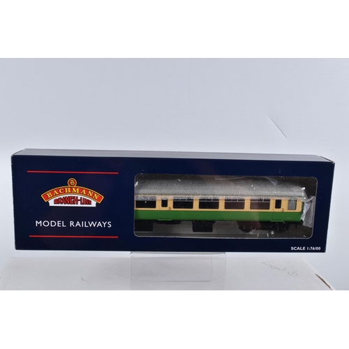 325 - SIX BOXED OO GAUGE BACHMANN BRANCHLINE MODEL RAILWAY COACHES, to include a Four Set 'Kyle Line' MK L... 