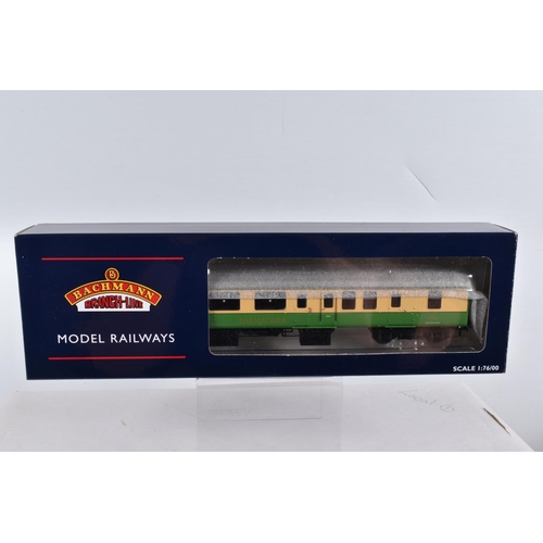 325 - SIX BOXED OO GAUGE BACHMANN BRANCHLINE MODEL RAILWAY COACHES, to include a Four Set 'Kyle Line' MK L... 