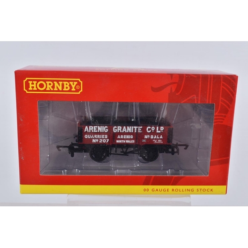 332 - TEN BOXED HORNBY 00 SCALE WAGONS, to include two  5 Plank Wagon Arenig Granite Co.Ltd ' 207' models,... 