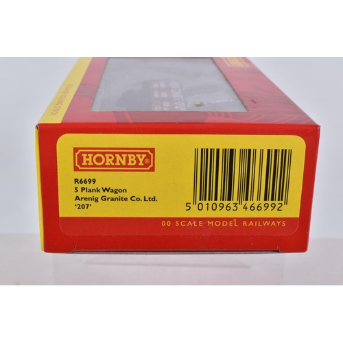 332 - TEN BOXED HORNBY 00 SCALE WAGONS, to include two  5 Plank Wagon Arenig Granite Co.Ltd ' 207' models,... 