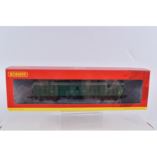 334 - SIX BOXED HORNBY 00 SCALE COACHES, to include a BR Bogie Passenger Brake, numbered R4536B, a BR Bogi... 