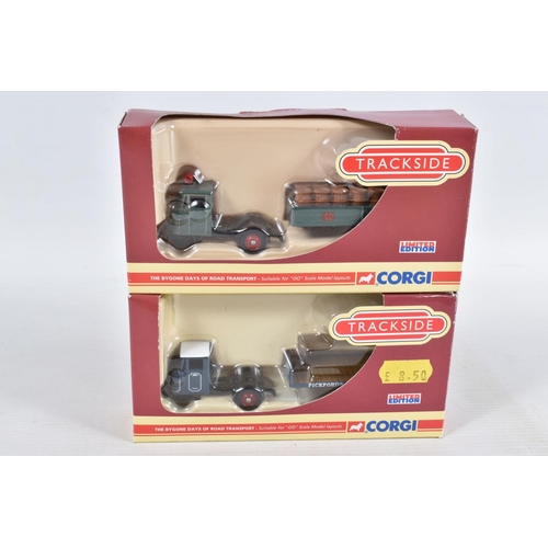 347 - A QUANTITY OF BOXED AND UNBOXED OO GAUGE SCALE VEHICLES, Lledo and Corgi Trackside, Oxford Diecast, ... 