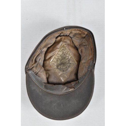 364 - TWO WWII ERA STYLE GARMAN ARMY HATS, the first is a field cap with Luftwaffe insignia to the front a... 