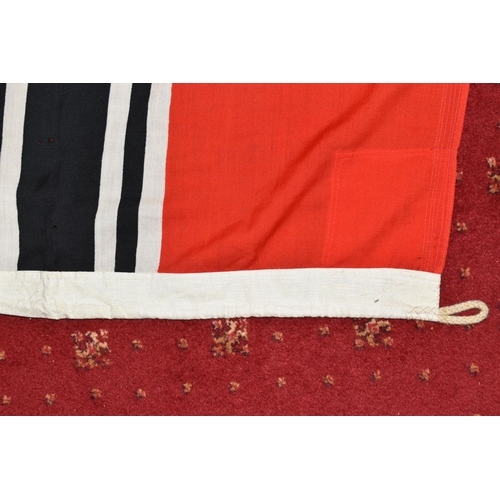 389 - A WWII ERA GERMAN KRIEGSMARINE FLAG, this is marked with an Eagle and M indicating it was for the Kr... 