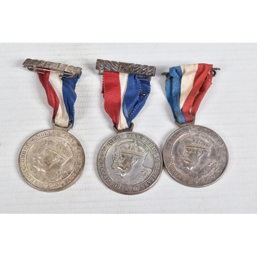 391 - A PAIR OF WWI MEDALS, coronation medals, Jubilee medal and two flags, the WWI pair of medals is name... 