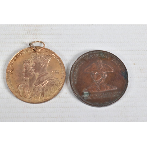 391 - A PAIR OF WWI MEDALS, coronation medals, Jubilee medal and two flags, the WWI pair of medals is name... 