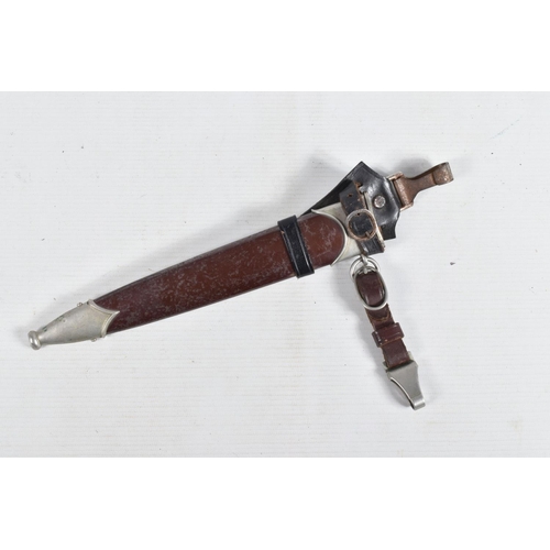 399 - A GERMAN SA DAGGER WITH BELT AND BUCKLE, this dagger has the stamp for Carl Schmidt Sohn Solingen on... 