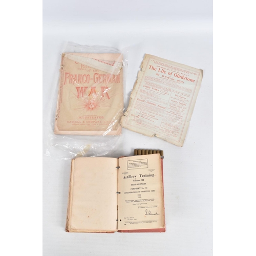 404 - A COLLECTION OF BOOKS, NEWS PAPERS, EPHEMERA AND A HAT covering WW1 and WWII, this lot includes fory... 