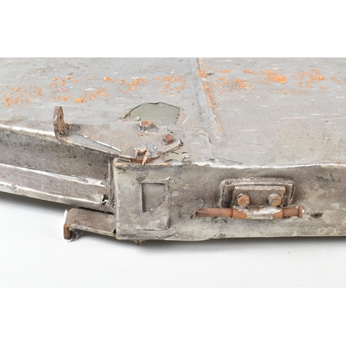 408 - A WING SECTION FROM A DE-HAVILLAND MOTH MINOR AIRPLANE, this wing section was silver in colour and h... 