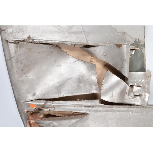 408 - A WING SECTION FROM A DE-HAVILLAND MOTH MINOR AIRPLANE, this wing section was silver in colour and h... 