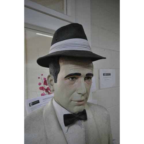 1359 - A LIFESIZE FIGURE OF THE WORLD FAMOUS AMERICAN ACTOR HUMPHREY BOGART, as Rick Blaine in Casablanca, ... 