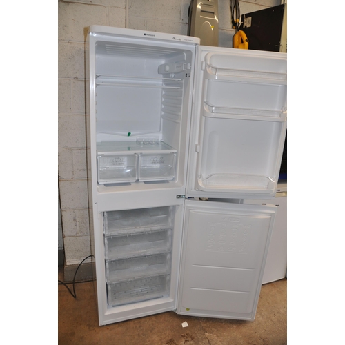 1059 - A HOTPOINT HBD5517WUK FRIDGE FREEZER width 55cm depth 55cm height 174cm (PAT pass and working at 5 a... 