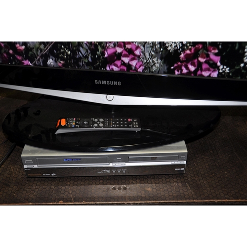 1092 - A SAMSUNG LE40R74BD 40in TV WITH REMOTE, a Panasonic DVD/Video, a LG subwoofer (all PAT pass and wor... 