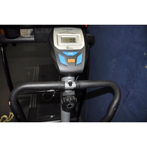 1104 - A ROGER BLACK FITNESS EXERCISE BIKE and a Prestige Sports XM-Pro running machine (PAT pass and worki... 