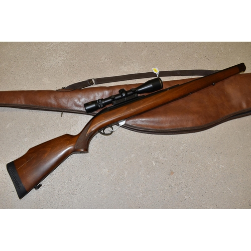 164 - A BSA UNDERLEVER .22 CALIBRE AIR RIFLE, serial no.GR03289, complete with Shrike Optical 3-9x40 teles... 