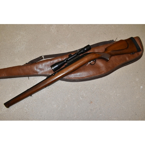 164 - A BSA UNDERLEVER .22 CALIBRE AIR RIFLE, serial no.GR03289, complete with Shrike Optical 3-9x40 teles... 