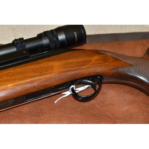 164 - A BSA UNDERLEVER .22 CALIBRE AIR RIFLE, serial no.GR03289, complete with Shrike Optical 3-9x40 teles... 