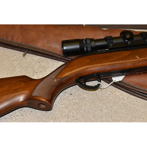 164 - A BSA UNDERLEVER .22 CALIBRE AIR RIFLE, serial no.GR03289, complete with Shrike Optical 3-9x40 teles... 