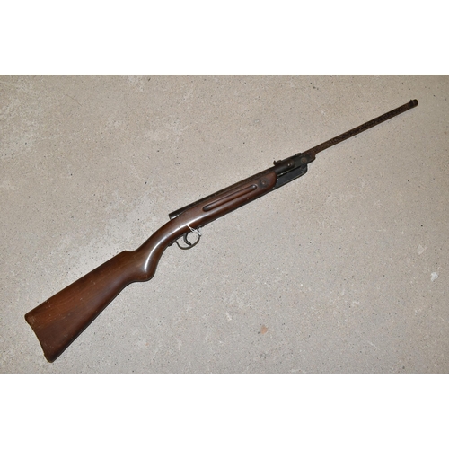 166 - A DIANA .177 CALIBRE AIR RIFLE, no visible serial no., not fully cocking, poor condition BUYER MUST ... 