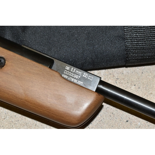 167 - A HAMMERLI 550 .22 CALIBRE BREAK BARREL AIR RIFLE, serial no.CC000997, in correct working order and ... 