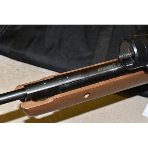 167 - A HAMMERLI 550 .22 CALIBRE BREAK BARREL AIR RIFLE, serial no.CC000997, in correct working order and ... 