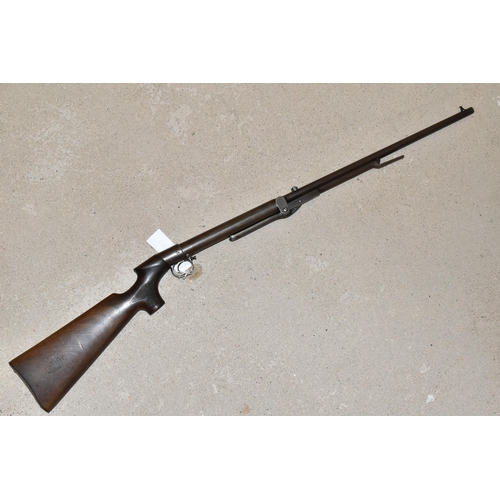 168 - A .177'' B.S.A. AIR RIFLE, serial number 15173, fitted with a pistol grip stock and spade handle co... 