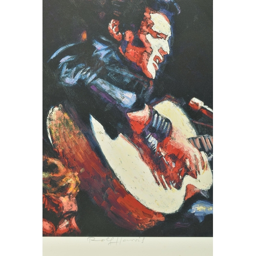 309 - ROLF HARRIS (AUSTRALIA 1930-2023) 'ELVIS SINGS', a signed limited edition print on paper, 106/195 wi... 