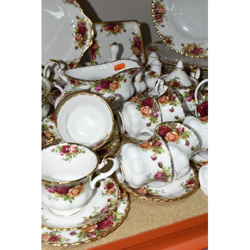 398 - A LARGE QUANTITY OF ROYAL ALBERT 'OLD COUNTRY ROSES' DINNER WARE to include butter, cheese, cake kni... 