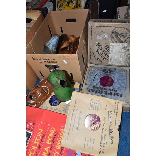 402 - AN ASSORTMENT OF 1920s MUSIC PARAPHANALIA AND MIXED SUNDRIES to include a late Victorian W. Insall B... 