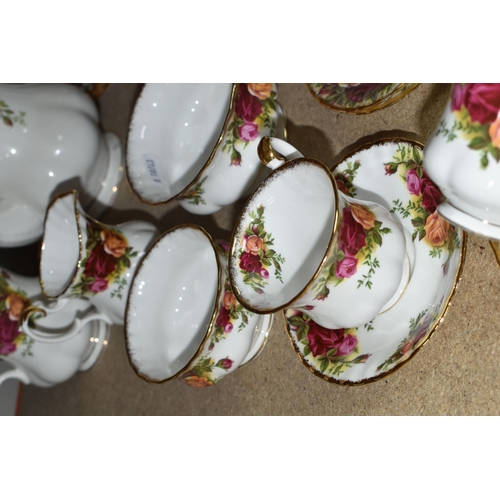 409 - A ROYAL ALBERT 'OLD COUNTRY ROSES' PATTERN COFFEE SET AND TEAWARE, comprising a coffee pot, cream ju... 