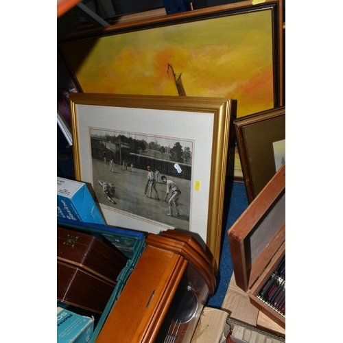 478 - AN ASSORTMENT OF PAINTINGS, FRAMED PRINTS, AND MIXED SUNDRIES to include a variety of framed paintin... 