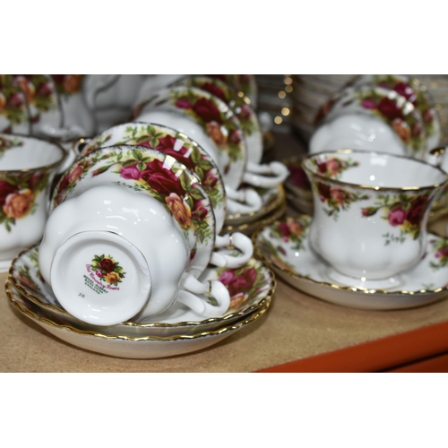 484 - A SIXTY NINE PIECE ROYAL ALBERT 'OLD COUNTRY ROSES' DINNER SERVICE WITH SEVEN PIECES OF GIFTWARE, co... 