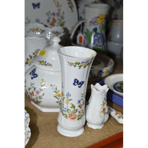 492 - A GROUP OF CERAMICS, to include nine pieces of Poole Pottery Traditional Ware including vases, talle... 