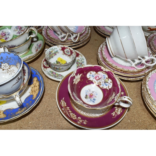 494 - A QUANTITY OF VICTORIAN AND LATER CERAMICS, including a thirty-nine pink ground Victorian tea servic... 