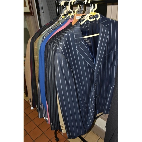 501 - A QUANTITY OF GENTLEMEN'S JACKETS AND LADIES' EVENING WEAR, comprising seventeen men's assorted jack... 