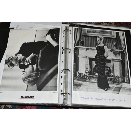 529 - PHOTOGRAPH / AUTOGRAPH ALBUMS, Two Albums containing 180 photographs, photocards, compliment slips a... 