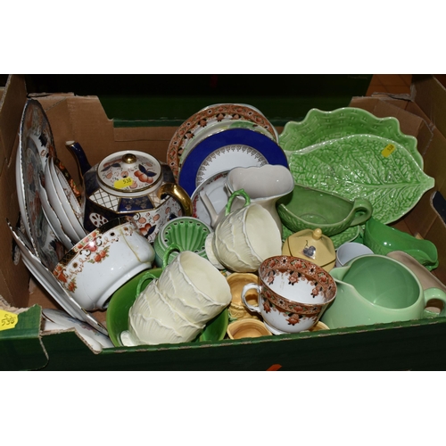 538 - FOUR BOXES OF MIXED CERAMICS AND ORNAMENTS WITH LOOSE BIRD THEMED COLLECTOR PLATES to include a vari... 