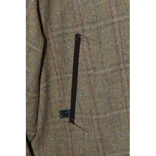 553 - FOUR GENTLEMEN'S COATS, to include a Barbour 'Pure British Wool' style T68 jacket, size XL, a dark g... 