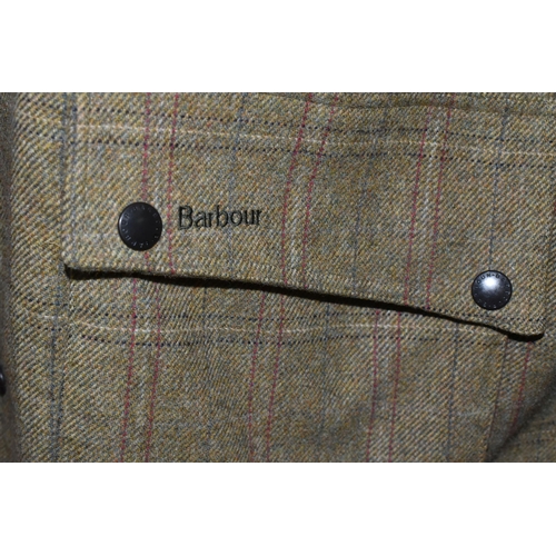 553 - FOUR GENTLEMEN'S COATS, to include a Barbour 'Pure British Wool' style T68 jacket, size XL, a dark g... 