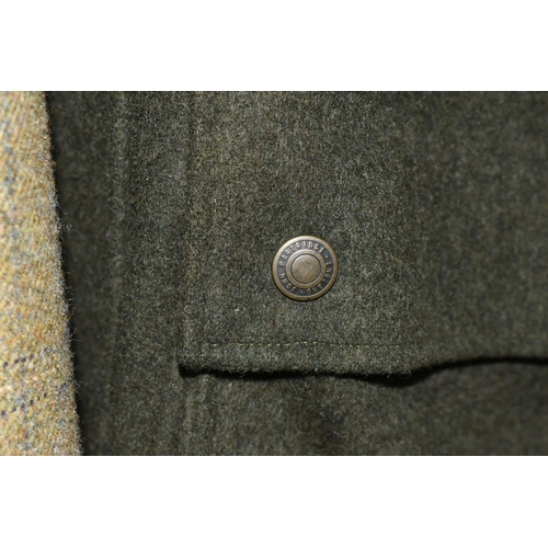 553 - FOUR GENTLEMEN'S COATS, to include a Barbour 'Pure British Wool' style T68 jacket, size XL, a dark g... 