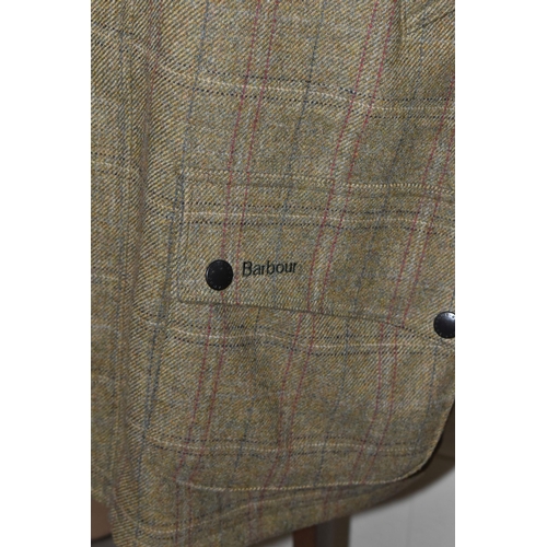 553 - FOUR GENTLEMEN'S COATS, to include a Barbour 'Pure British Wool' style T68 jacket, size XL, a dark g... 