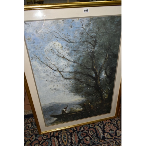 566 - A SMALL QUANTITY OF PICTURES AND PRINTS ETC, to include prints by Geauge Clausen 'Spring Morning Hav... 