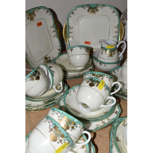 347 - A JAPANESE MEITO CHINA TEA SET AND AN UNMARKED  EARLY TWENTIETH CENTURY TEA SET to include ten tea c... 