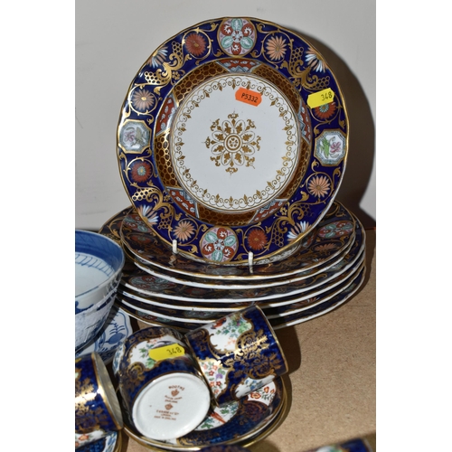 348 - A VARIETY OF MASONS DINNERWARE, A BOOTHS COFFEE SET ETC, to include two soup tureens and accompanyin... 