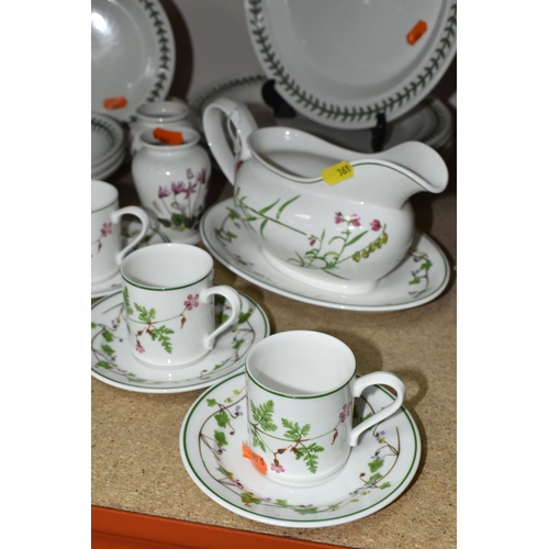 361 - A QUANTITY OF PORTMEIRION KITCHENWARE AND OTHER PLATES to include six coffee cups and saucers, a sau... 