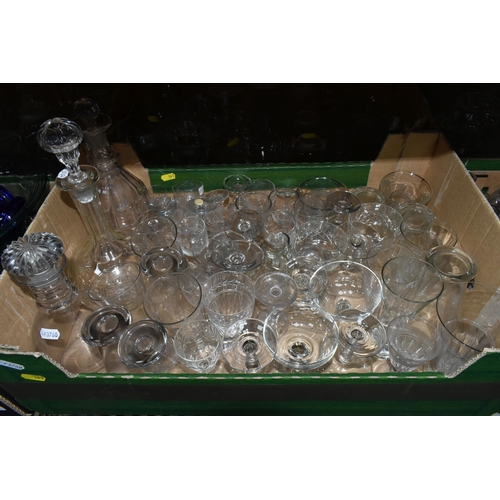 363 - SIX BOXES OF ASSORTED GLASSWARE to include five boxes of clear glassware consisting a variety of gla... 