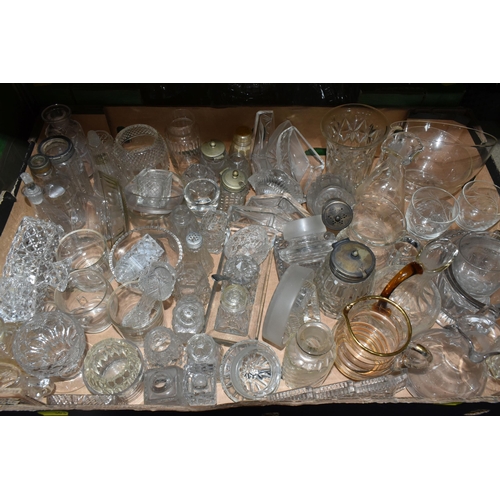 363 - SIX BOXES OF ASSORTED GLASSWARE to include five boxes of clear glassware consisting a variety of gla... 