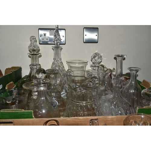 363 - SIX BOXES OF ASSORTED GLASSWARE to include five boxes of clear glassware consisting a variety of gla... 