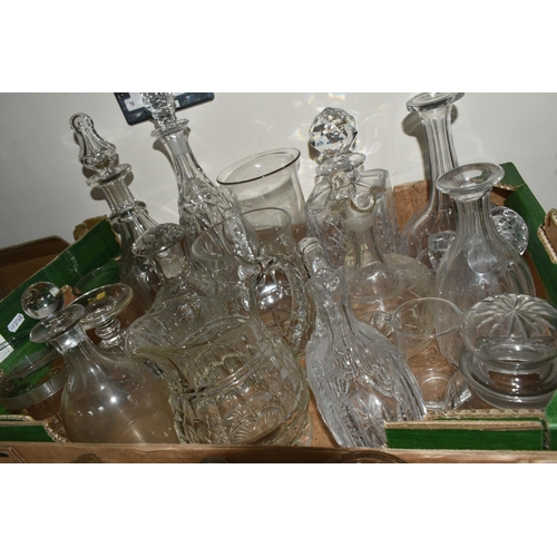 363 - SIX BOXES OF ASSORTED GLASSWARE to include five boxes of clear glassware consisting a variety of gla... 